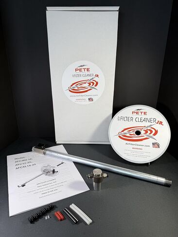 منظف مرشح الهواء من قبل Pete Industries ، فوهة الدوارة بزاوية 360 درجة ، ينظف 3.5 "-8" ، مصنوع في الولايات المتحدة الأمريكية ، مثالية للمرشحات في الحديقة ، والمناظر الطبيعية ، ومرشحات حصاد الجوز. in Saudi Arabia