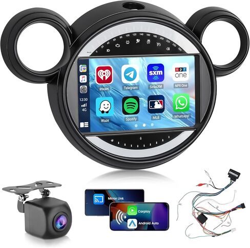 Roinvou Android Screen Radio for Mitsubishi Outlander 2018-2021, Built-in Wireless CarPlay Radio with Android Auto, 10.1'' Touch Screen in-Dash GPS Navigation Support Mirror Link BT FM AHD SWC DSP in Saudi Arabia