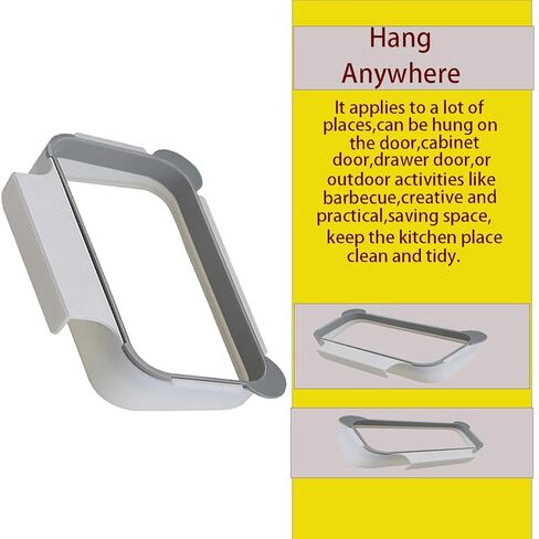 NeilBee Trash Bag Holder Rack Multifunctional Back Design Cute Hanging Trash Garbage Bag Holder for Kitchen Cupboard in Saudi Arabia
