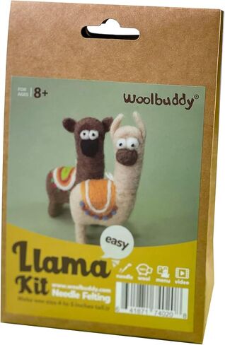 طقم التورط في إبرة Woolbuddy للمبتدئين البالغين ، ومشروع Llama Felt ، ومجموعة كاملة مع الصوف ، والإبر ، ودليل واضح لصياغة in Saudi Arabia