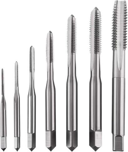 اليد اليسرى آلة المسمار موضوع الحنفية لقم الحفر الناي المستقيم 10 قطع (M5.5x0.5) in Kuwait