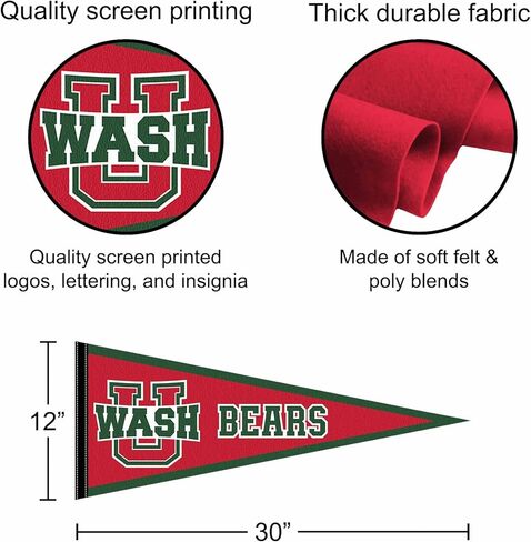 Washington St. Louis Bears Wordmark Pennant Flag in Saudi Arabia