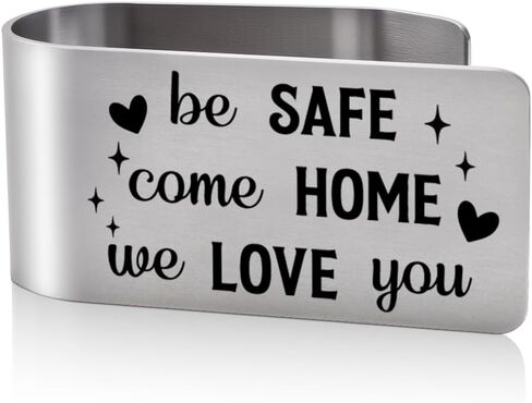 May You Never Drive Faster Than Your Guardian Angel Visor Clip for Cars, New Driver Gifts, Car Automotive Visor Accessories, Drive Safe Religious Gifts for Drivers Friends Family in Kuwait