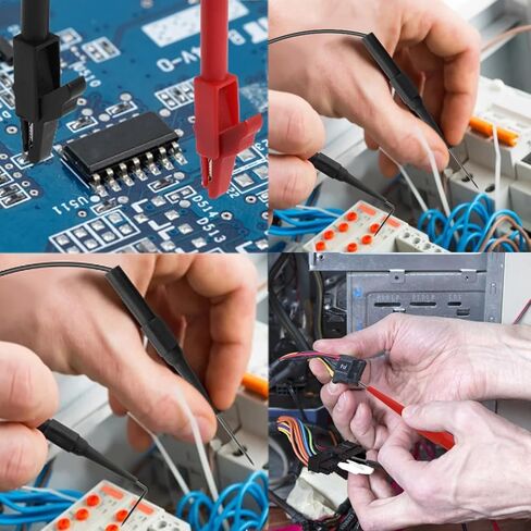 AITIAO 30Pcs Back Probe Kits, Banana Plug to Copper Alligator Clip Automotive Test Leads Set with Alligator Clips Wire Piercing Probes, 15PCS Back Probe Pins for Car Repairing Diagnostic 5 Colors in Saudi Arabia