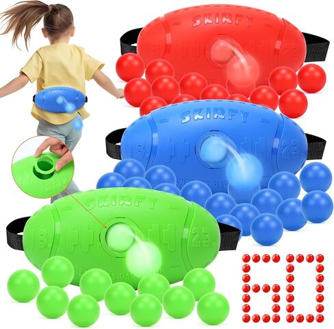 Skirfy Outdoor Party Games for Kids Adults, Shaking Ball Game Set Toy with 40 Balls, Fun Outdoor Indoor Toys, Family Carnival Bachelorette Birthday Backyard Games for Boys Girls Age 3-12 in Saudi Arabia