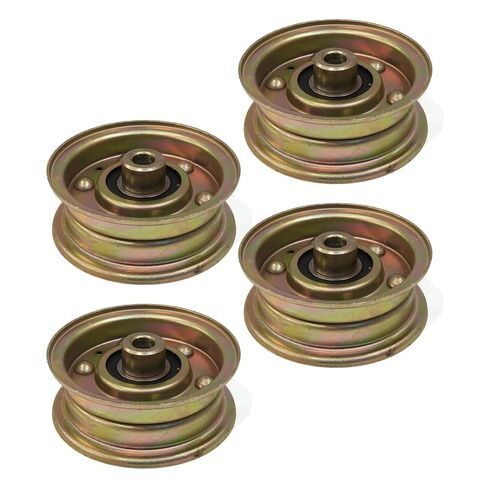 The ROP Shop (Pack of 4) Flat Idler Pulleys for Exmark 130-8362, 1308362, 1-303028, 1303028 in Saudi Arabia