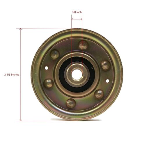 The ROP Shop (Pack of 4) Flat Idler Pulleys for Exmark 130-8362, 1308362, 1-303028, 1303028 in Saudi Arabia