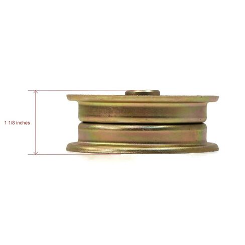 The ROP Shop (Pack of 4) Flat Idler Pulleys for Exmark 130-8362, 1308362, 1-303028, 1303028 in Saudi Arabia