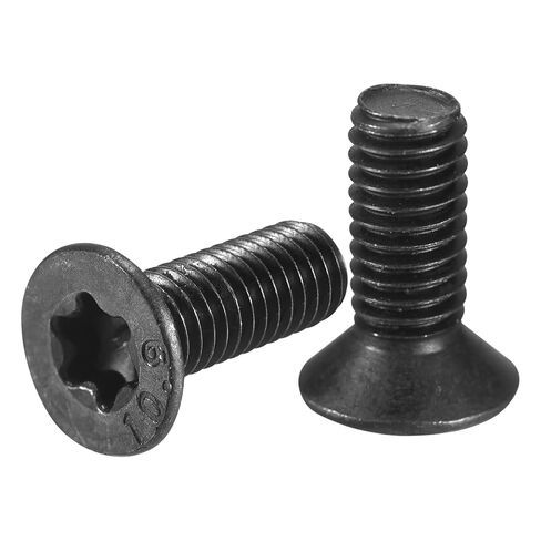 براغي ماكينة برأس توركس مسطحة M3-0.5 × 8 مم من uxcell، 20 قطعة من الفولاذ الكربوني 10.9 درجة مضادة للسرقة، لمسة نهائية من أكسيد الأسود، خيط كامل in Kuwait