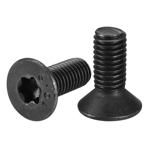 براغي ماكينة برأس توركس مسطحة M3-0.5 × 8 مم من uxcell، 20 قطعة من الفولاذ الكربوني 10.9 درجة مضادة للسرقة، لمسة نهائية من أكسيد الأسود، خيط كامل in Kuwait