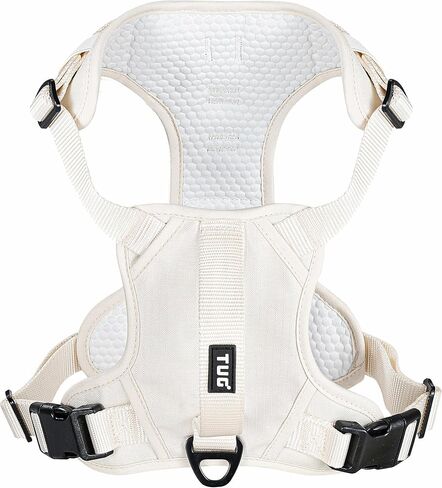 TUG Grab Dog Harness | Integrated Traffic Leash Magnetically Attached for Quick Control (Large/Cream) in Saudi Arabia