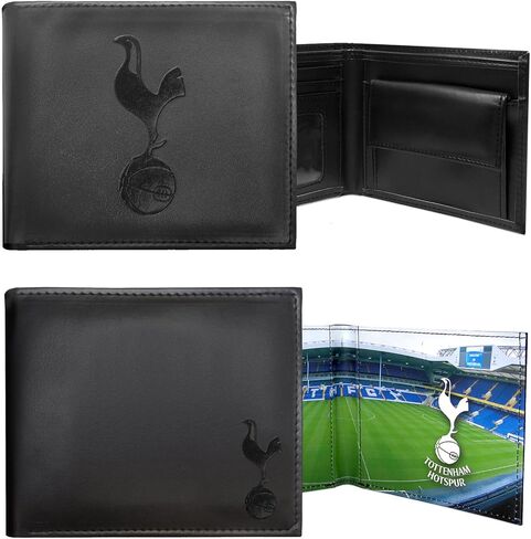 محفظة نقود منقوشة على شكل كريست من نادي توتنهام هوتسبير لكرة القدم الرسمية باللون الأسود in Saudi Arabia