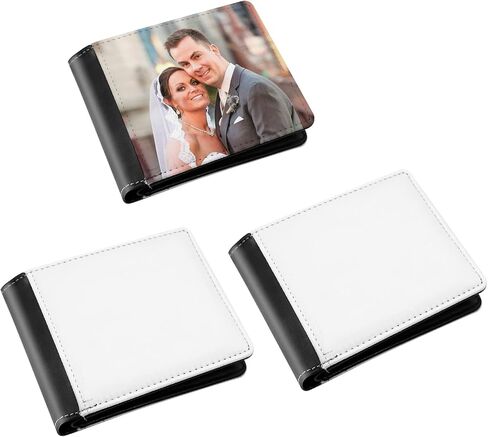 Vkinman 3pcs Sublimation Wallet Sublimation Heat Transfer Wallet DIY Pattern Purse Business Card Travel Wallet Small Wallet in Saudi Arabia