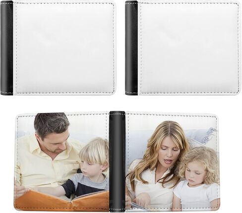 Vkinman 3pcs Sublimation Wallet Sublimation Heat Transfer Wallet DIY Pattern Purse Business Card Travel Wallet Small Wallet in Saudi Arabia