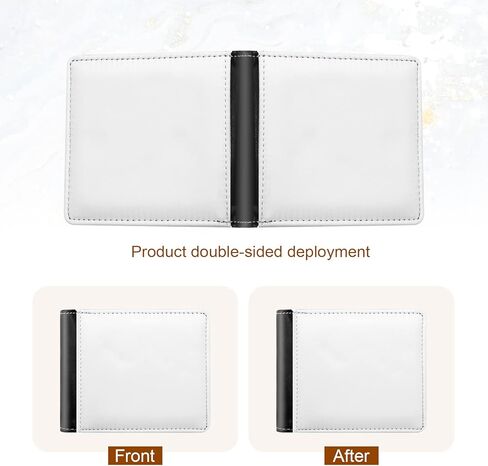 Vkinman 3pcs Sublimation Wallet Sublimation Heat Transfer Wallet DIY Pattern Purse Business Card Travel Wallet Small Wallet in Saudi Arabia