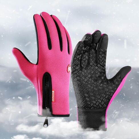 Winter Touch Screen Gloves Men Women, Windproof Waterproof Warm Thermal Gloves for Outdoor Cycling Hiking Skiing in Saudi Arabia