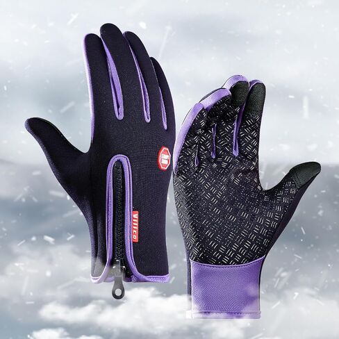 Winter Touch Screen Gloves Men Women, Windproof Waterproof Warm Thermal Gloves for Outdoor Cycling Hiking Skiing in Saudi Arabia