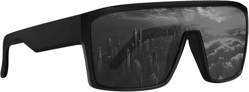 WISTON XL Z87 Sunglasses for Men Women UV400 Protection,TR90 Frame Large Fit Rectangle Safety Shades for Big Heads Z8243 in Kuwait