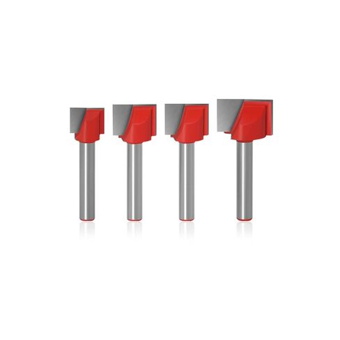 TLVFRTGYN CNC كربيد نهاية مطحنة بت التوجيه بأحجام متعددة لأعمال النجارة والنقش (4 قطع 10X16X20X25) in Kuwait