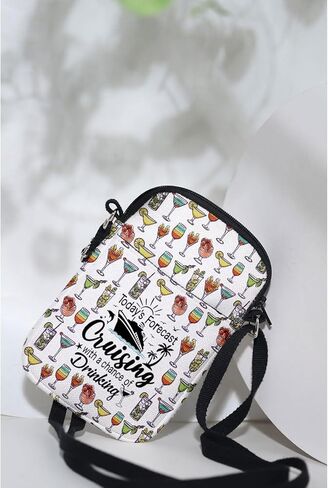MAOFAED Cruising Crossbody Bag, Cruising Gift, Friend Cruise Gift, Today’s Forecast Cruising With A Chance Of Drinking in Saudi Arabia