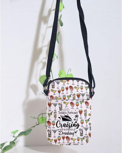 MAOFAED Cruising Crossbody Bag, Cruising Gift, Friend Cruise Gift, Today’s Forecast Cruising With A Chance Of Drinking in Saudi Arabia