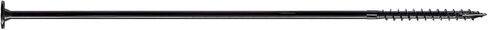 Simpson Strong-Tie SDWS221200 Strong-Drive SDWS Timber Screws (Interior Grade), 0.220 Inch x 12 Inch, E-Coating, Low Profile Head, Sawtooth Point, Black (Pack of 250) in Saudi Arabia