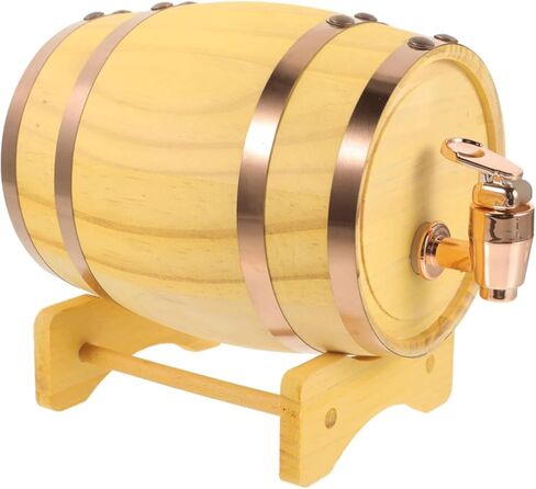 Drink dispenser, Beer Tower Dispenser, Oak Aging Barrels Whiskey Barrel Dispenser Bucket Whiskey Barrel for Home Distiller, Brewer and Moonshiner Oak Bourbon and Distilling Equipment Mini Barrel for A in Saudi Arabia