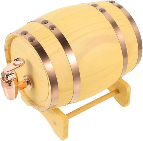 Drink dispenser, Beer Tower Dispenser, Oak Aging Barrels Whiskey Barrel Dispenser Bucket Whiskey Barrel for Home Distiller, Brewer and Moonshiner Oak Bourbon and Distilling Equipment Mini Barrel for A in Saudi Arabia