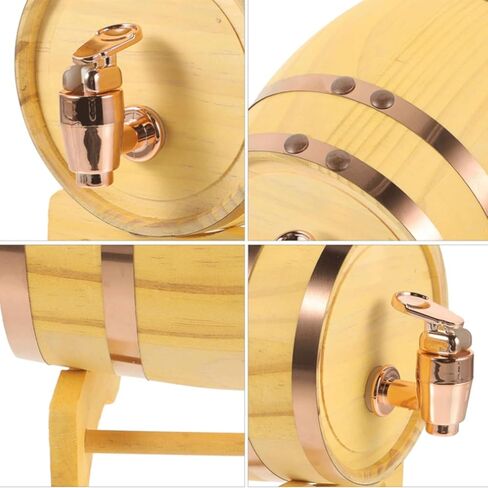 Drink dispenser, Beer Tower Dispenser, Oak Aging Barrels Whiskey Barrel Dispenser Bucket Whiskey Barrel for Home Distiller, Brewer and Moonshiner Oak Bourbon and Distilling Equipment Mini Barrel for A in Saudi Arabia