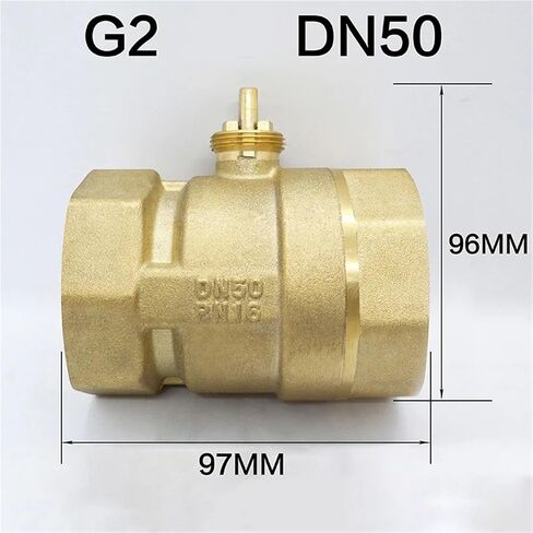 DN50 Brass 2 Way Thread Motorized Ball Valve Body 1Pcs in Saudi Arabia