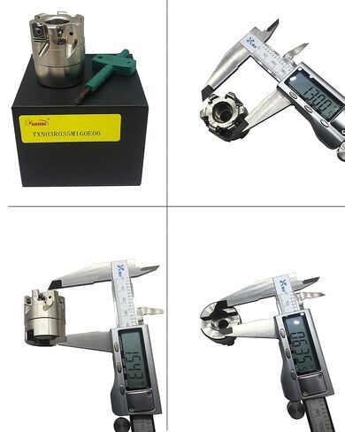 Zouzmin TXN03R Fast Feed Rough Processing Indexable Face Milling Cutter 6-8 Flutes End Mill Shell Cutter End Mill Tool Holder in Saudi Arabia