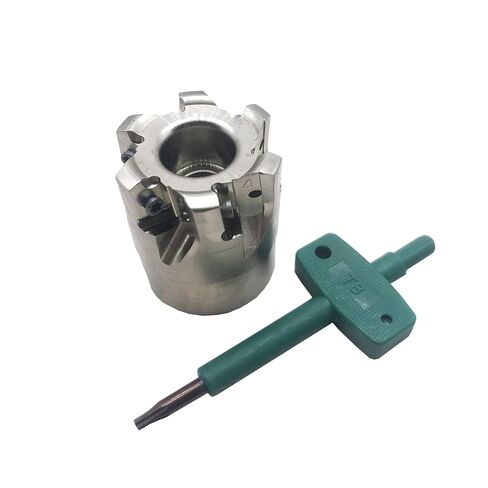Zouzmin TXN03R Fast Feed Rough Processing Indexable Face Milling Cutter 6-8 Flutes End Mill Shell Cutter End Mill Tool Holder in Saudi Arabia