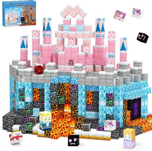 Magnetic Blocks-100PCS Magnetic Building Blocks, Magnet Toys Kids Build Cubes, Upgraded Sensroy Toys & Games, Christmas Birthday Gifts for Boys & Girls Ages 3+ in Saudi Arabia