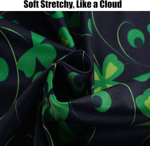 St. Patrick's Day Scrub Tops Women Cute V Neck Short Sleeve Green Shamrocks Printed Nurse Holiday Working Uniforms in Saudi Arabia