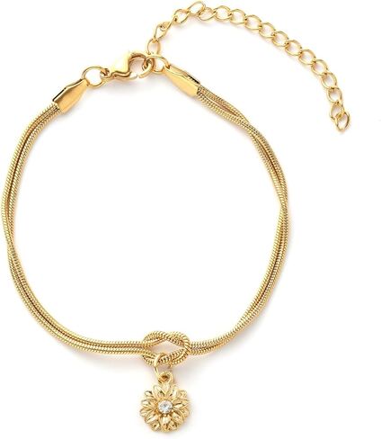 Personalized Birthstone Bracelet for Women – Dainty Custom Birth Flower Jewelry – Elegant Gift with Birthstone Choice – Thoughtful Keepsake for Special Occasions in Saudi Arabia