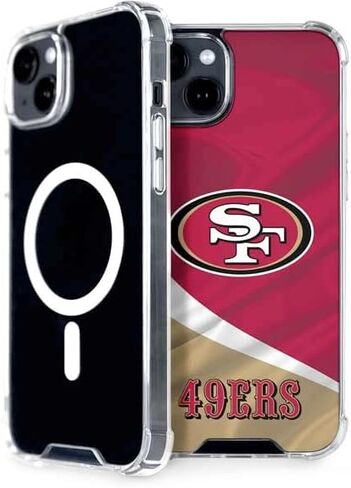 حافظة هاتف Skinit متوافقة مع MagSafe iPhone 15 - تصميم مرخص رسميًا من NFL San Francisco 49ers in Saudi Arabia
