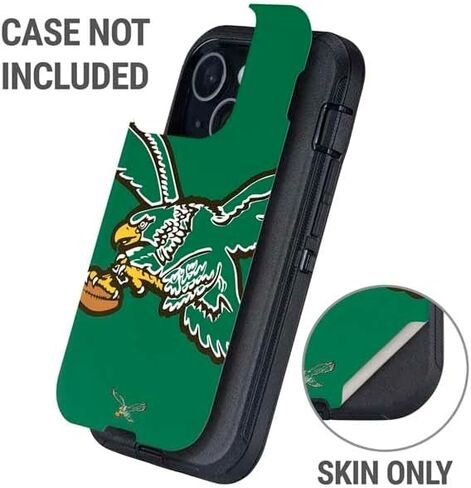 Skinit Decal Phone Skin Compatible with OtterBox Defender iPhone 15 Plus - Officially Licensed NFL Philadelphia Eagles Retro Logo Design in Saudi Arabia