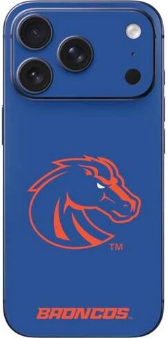 Skinit Decal Phone Skin Compatible with iPhone 17 Pro - Officially Licensed Boise State University Collegiate Text Design in Saudi Arabia