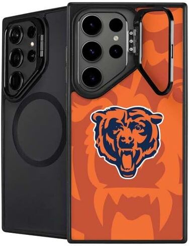 حافظة هاتف Skinit Kickstand متوافقة مع هاتف Galaxy S24 Ultra - تصميم مزدوج الرؤية مرخص رسميًا من NFL Chicago Bears in Saudi Arabia