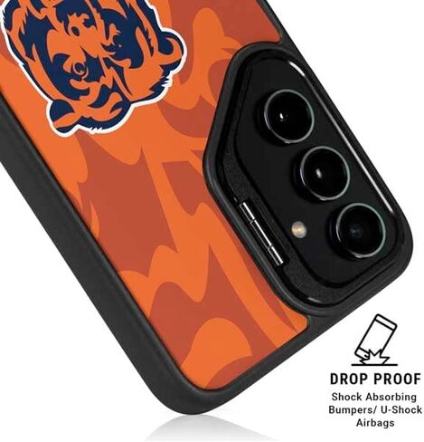 حافظة هاتف Skinit Kickstand متوافقة مع هاتف Galaxy S24 Ultra - تصميم مزدوج الرؤية مرخص رسميًا من NFL Chicago Bears in Saudi Arabia