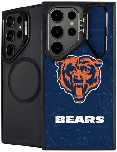 حافظة هاتف Skinit Kickstand متوافقة مع هاتف Galaxy S24 Ultra - تصميم مزدوج الرؤية مرخص رسميًا من NFL Chicago Bears in Saudi Arabia