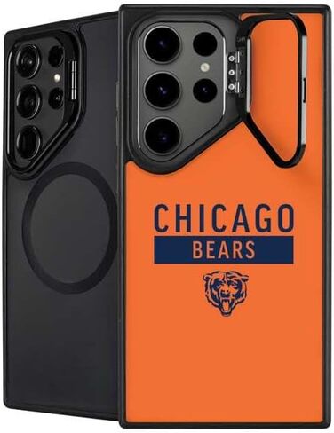 حافظة هاتف Skinit Kickstand متوافقة مع هاتف Galaxy S24 Ultra - تصميم مزدوج الرؤية مرخص رسميًا من NFL Chicago Bears in Saudi Arabia