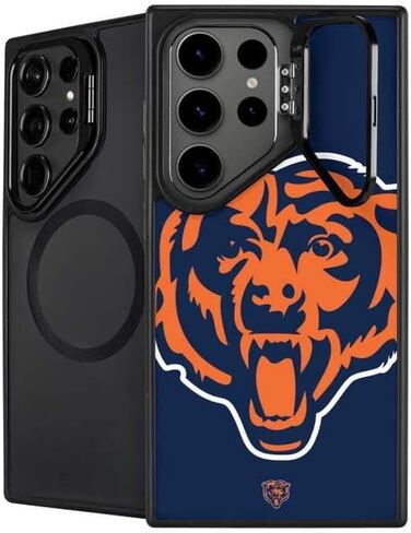 حافظة هاتف Skinit Kickstand متوافقة مع هاتف Galaxy S24 Ultra - تصميم مزدوج الرؤية مرخص رسميًا من NFL Chicago Bears in Saudi Arabia