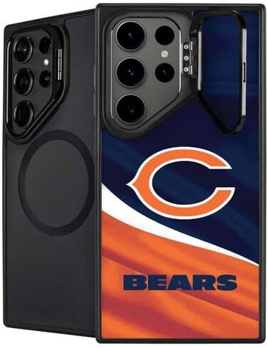 حافظة هاتف Skinit Kickstand متوافقة مع هاتف Galaxy S24 Ultra - تصميم مزدوج الرؤية مرخص رسميًا من NFL Chicago Bears in Saudi Arabia
