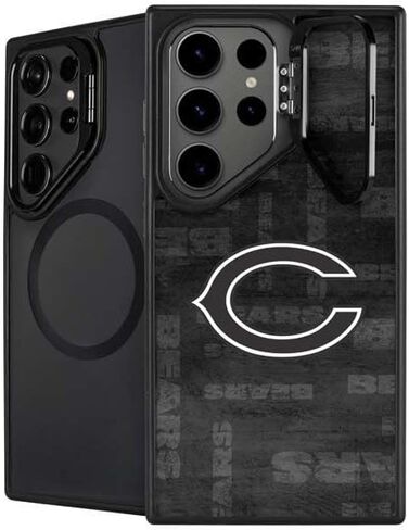 حافظة هاتف Skinit Kickstand متوافقة مع هاتف Galaxy S24 Ultra - تصميم مزدوج الرؤية مرخص رسميًا من NFL Chicago Bears in Saudi Arabia