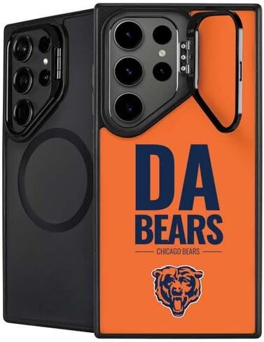 حافظة هاتف Skinit Kickstand متوافقة مع هاتف Galaxy S24 Ultra - تصميم مزدوج الرؤية مرخص رسميًا من NFL Chicago Bears in Saudi Arabia