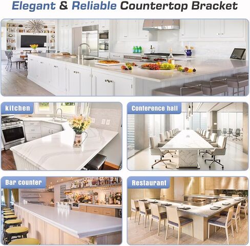 أقواس دعم كونترتوب شديدة التحمل 4 عبوات 1/4 بوصة سميكة 10 بوصة مسطحة مخفية للركبة جدار كونترتوب قوس للجرانيت الكوارتز الخشب كونترتوب الخرسانة وشملت مسامير in Kuwait
