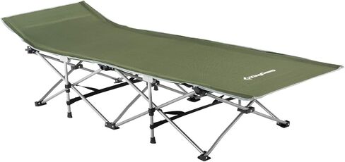 Kingcamp Camping Cot Portable Sleeping Cot for Adults Heavy Duty 81"x 30" Oversized Camp Cots with Pocket Folding Outdoor Camping Bed for Travel, Camp, Beach, Hike,Outdoor and Indoor Use in Saudi Arabia