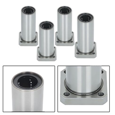 findmall LMK20LUU Linear Ball Bearing with Square Flange 20mm ID 32mm OD 80mm Length Steel Cage - Premium Linear Motion Bearing for 3D Printers, CNC Routers in Saudi Arabia