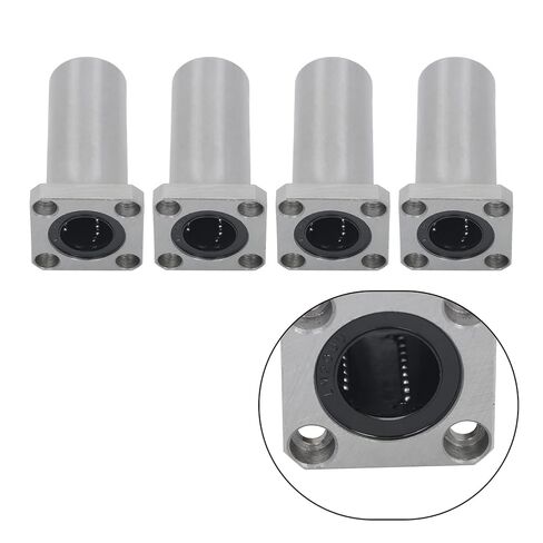 findmall LMK20LUU Linear Ball Bearing with Square Flange 20mm ID 32mm OD 80mm Length Steel Cage - Premium Linear Motion Bearing for 3D Printers, CNC Routers in Saudi Arabia